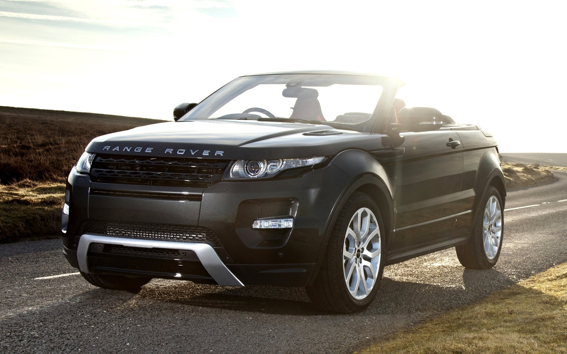 land rover range rover evoque convertibile concetto land rover renge rover ewok concetto crossover anteriore strada cielo