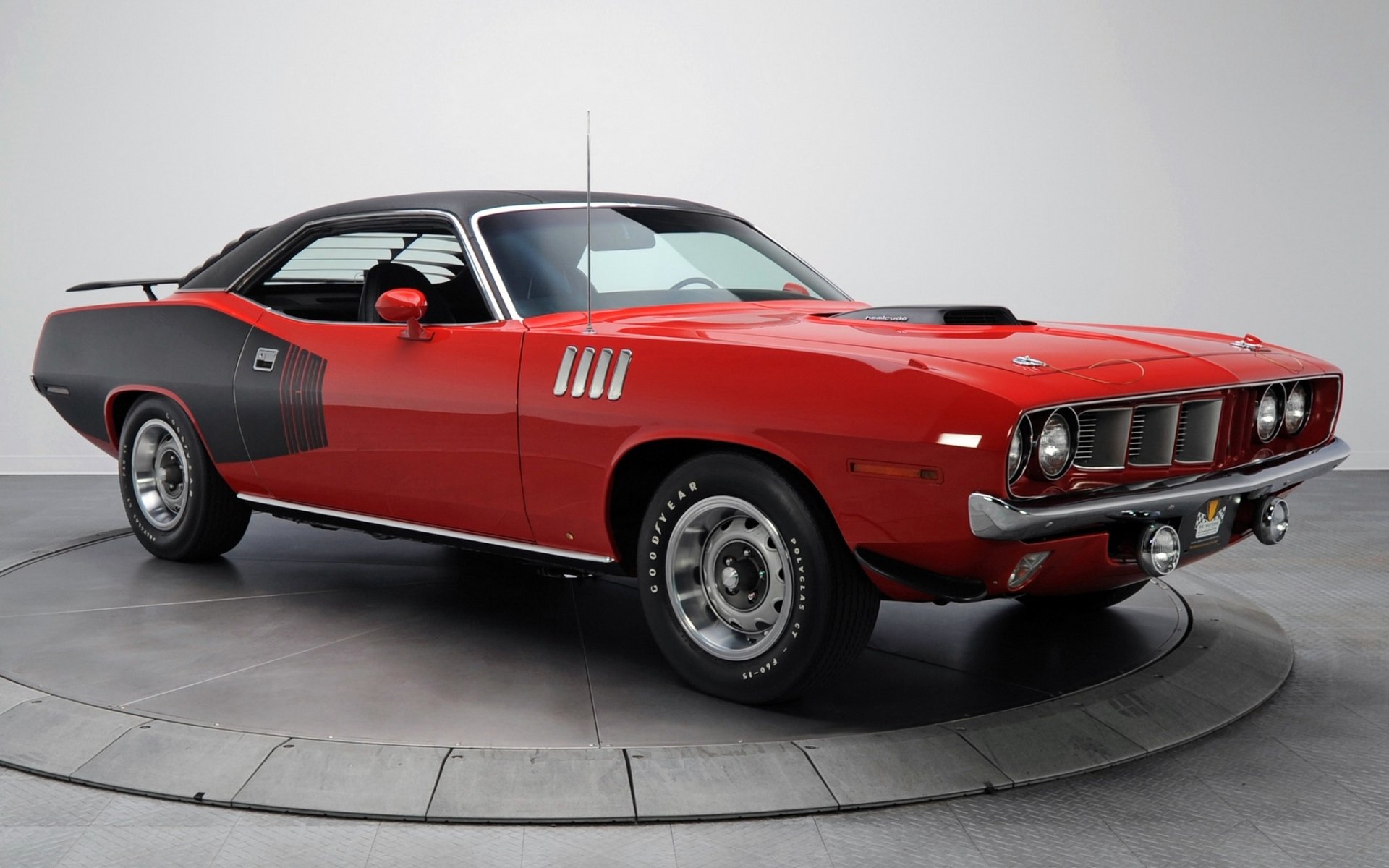 плимут hemi cuda 1971 года хеми куда купе красный передок мышцы автомобиль мускул кар фон