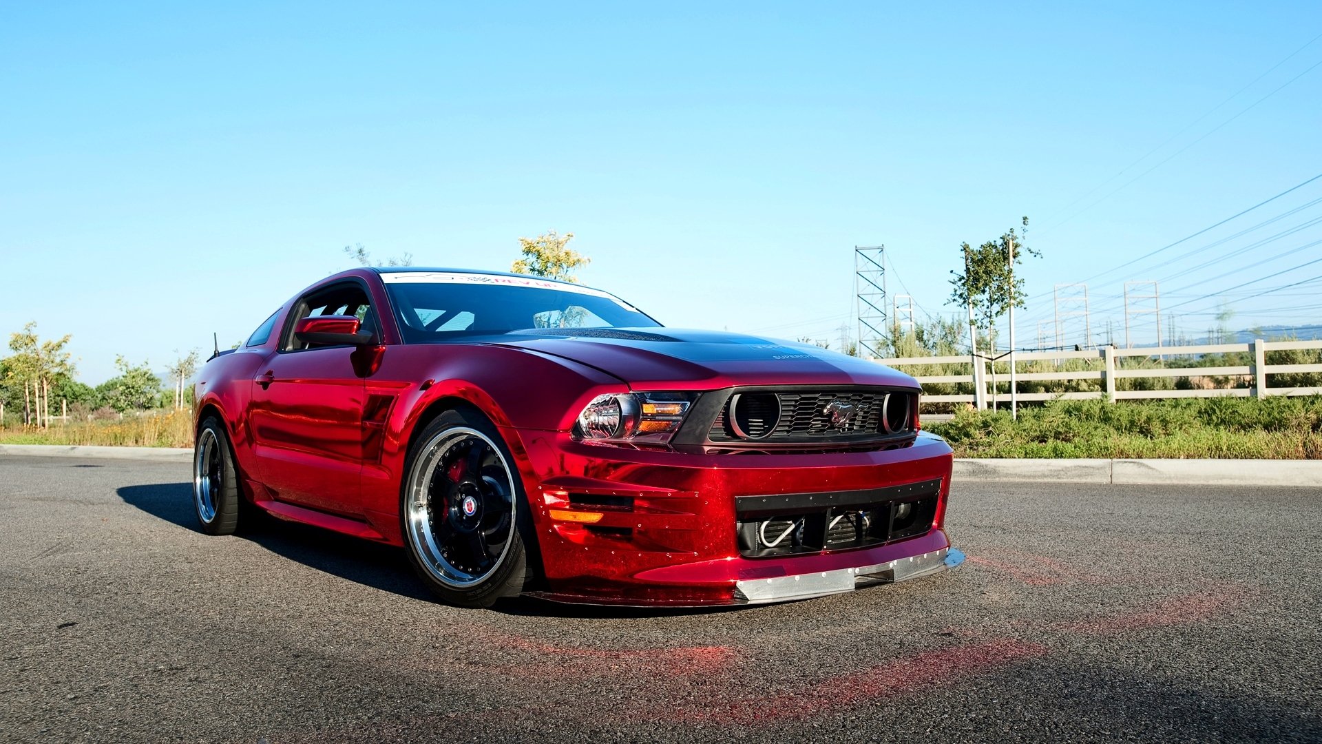 voiture papier peint rouge tuning ford mustang gt500 chrome automobile pour le bureau papier peint rouge muscle voiture belle voiture