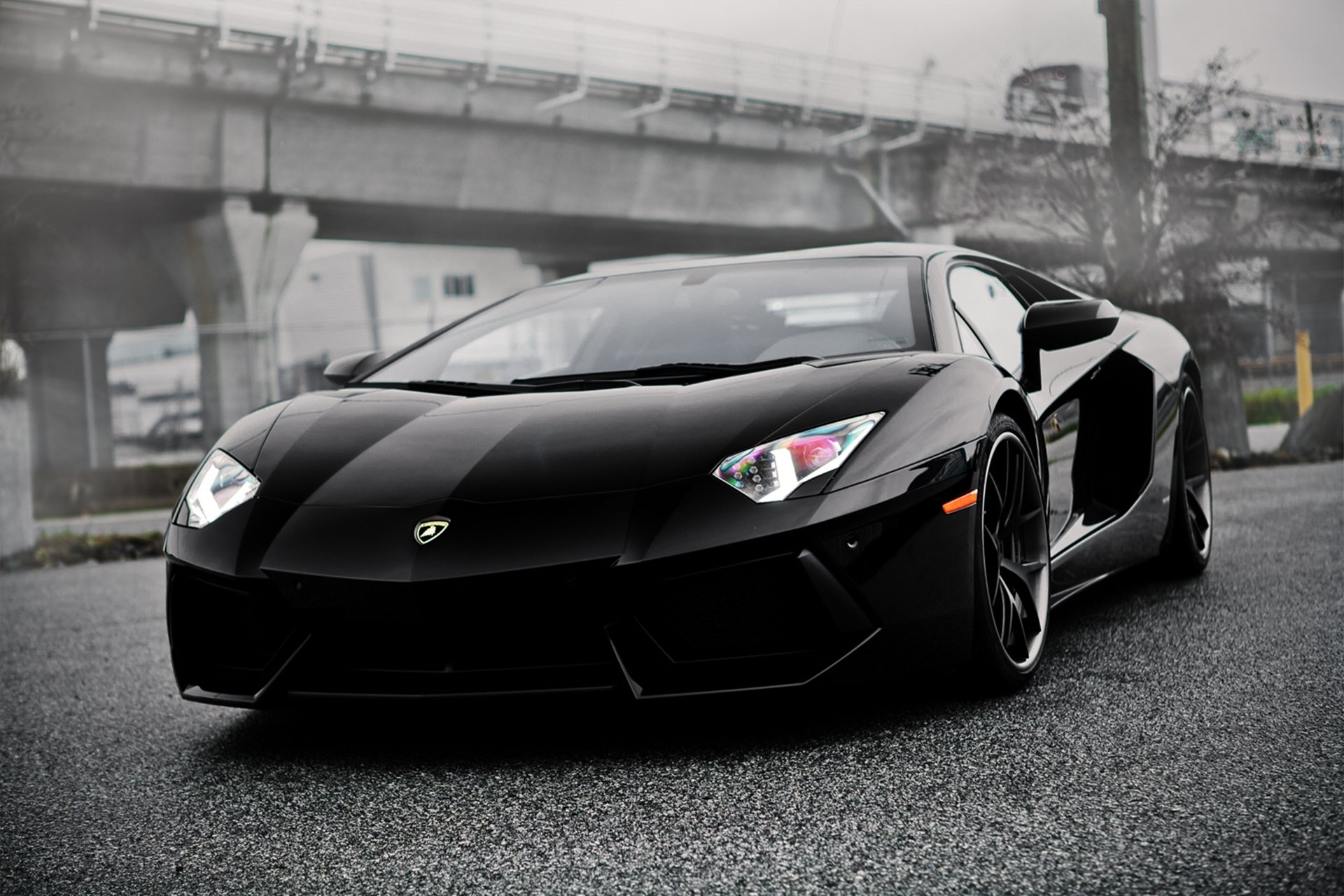 lambo aventador antes negro