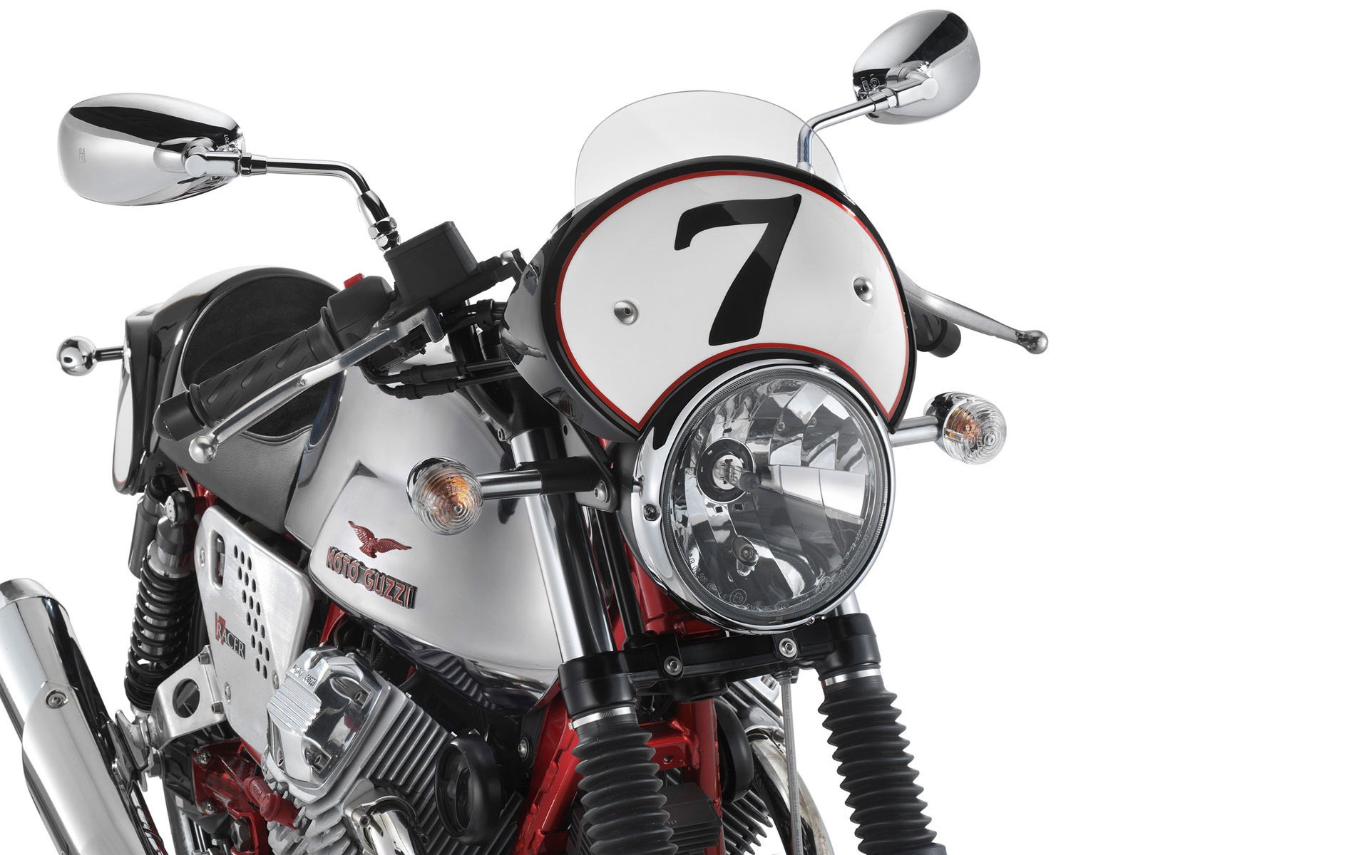 motocicleta moto guzzi nakes v7 racer 2010 blanco fondo