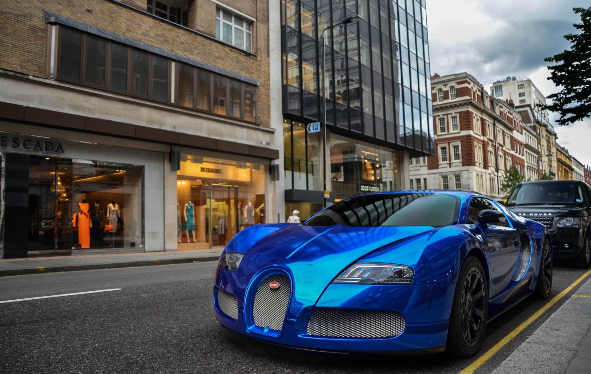 хром синий bugatti veyron гиперкар бугатти вейрон