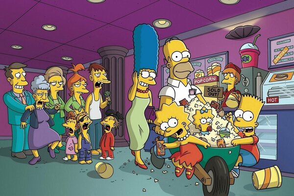 Dessin animé sur la famille Simpson meilleur