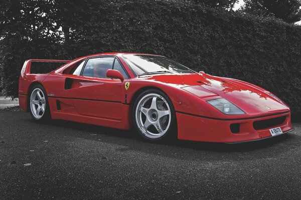 Ferrari f40 auto rossa a casa tua