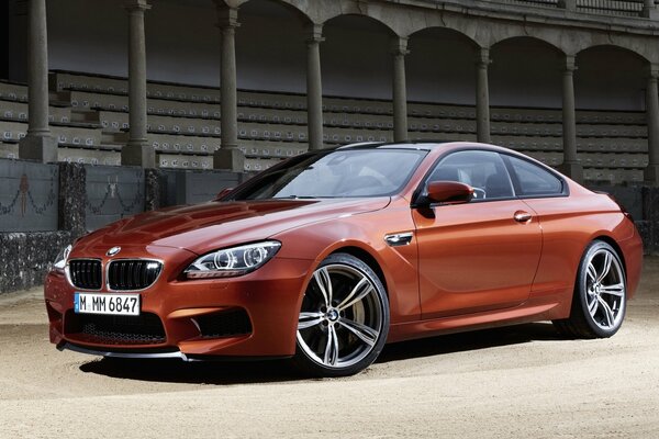 Beautiful orange BMW front