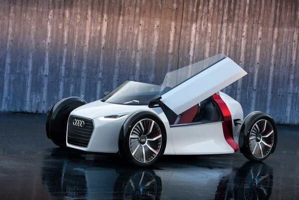 Conception conceptuelle d Audi avec la porte ouverte