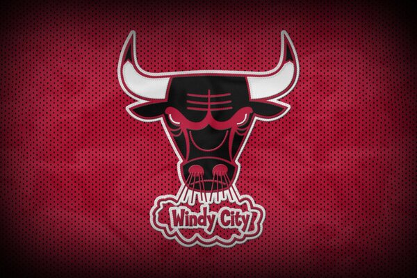 Das Logo der Chicago Bulls mit der Aufschrift Windy City