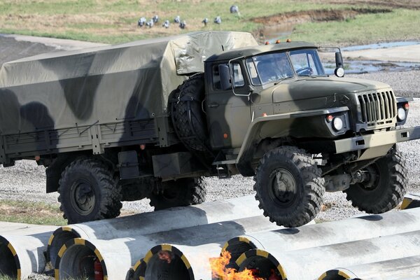 The Ural military truck is being tested