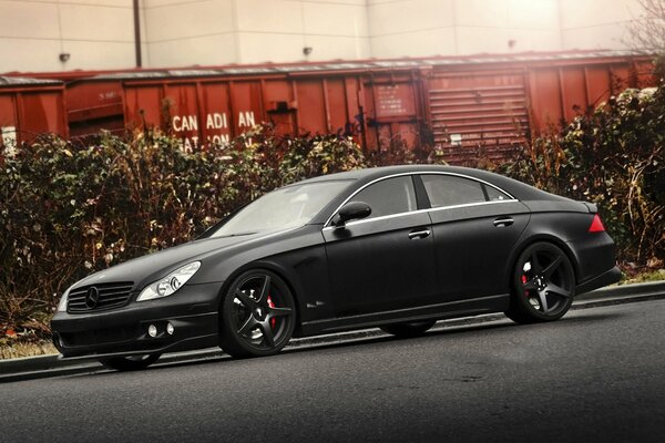 Beautiful Mercedes Benz car in black