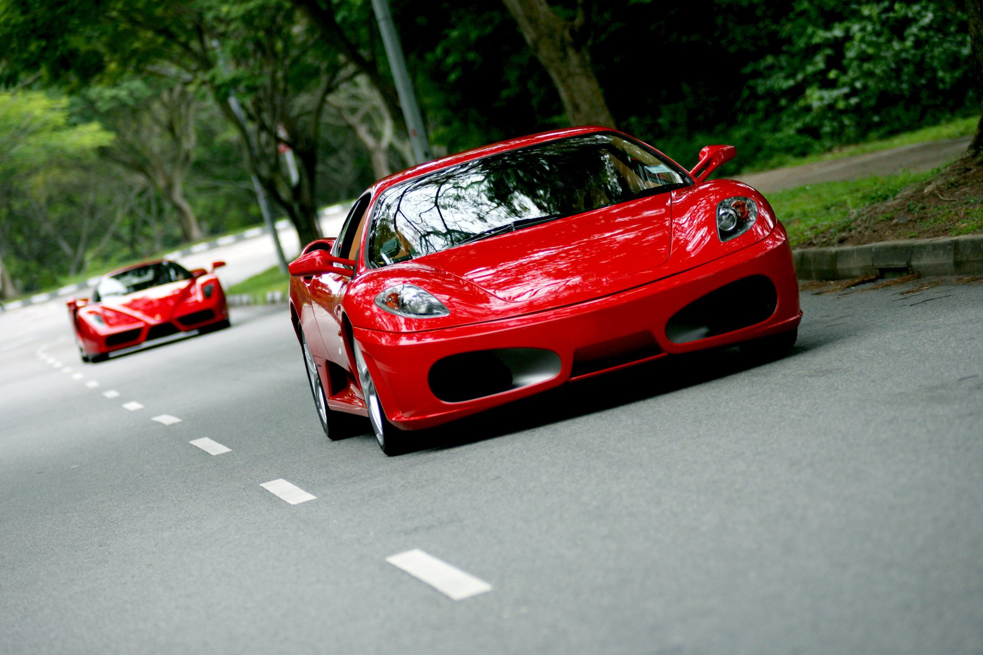 coches papel pintado ferrari coche rojo velocidad gracia paseo paseo