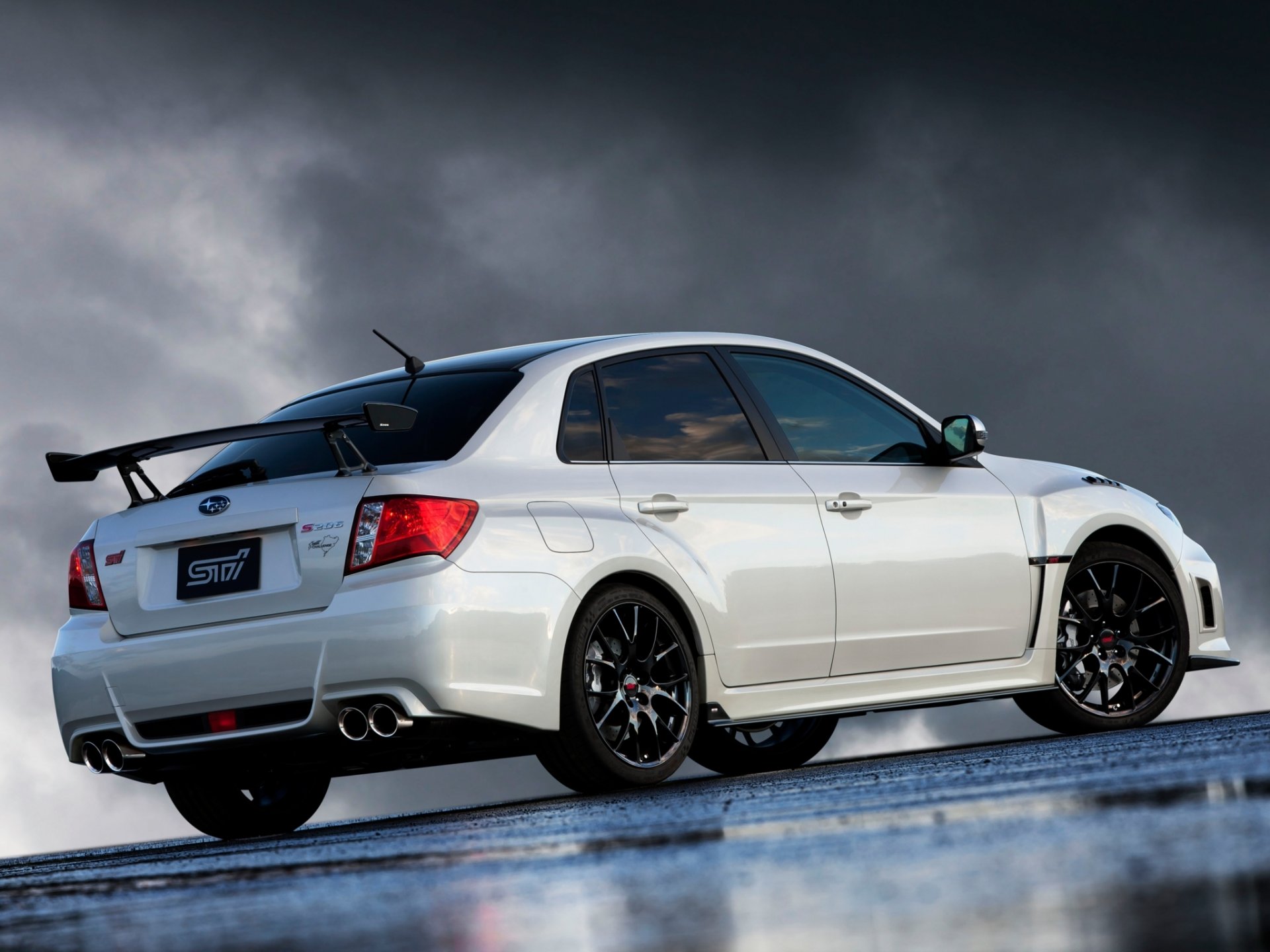 ubaru impreza wrx sti s206 nbr call package subaru impreza sedan tuning white rear view spoiler wing