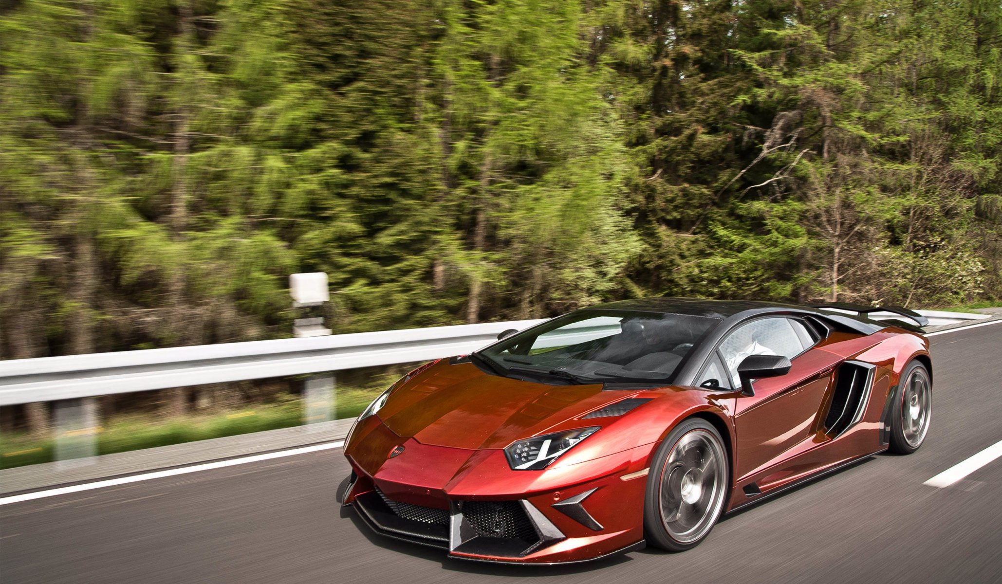 lamborghini aventador mansory lamborghini aventador mansory traffico asfalto foresta carriola