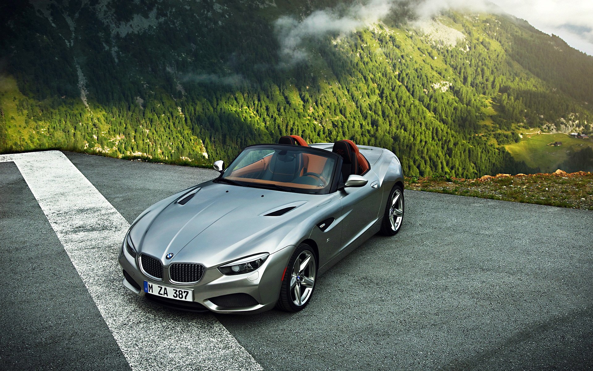 bmw zagato roadster argent montagne