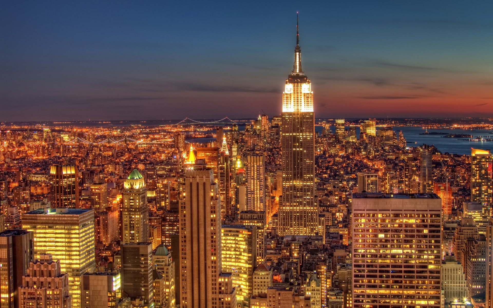 ciudades luz cielo rascacielos estados unidos américa noche hogar