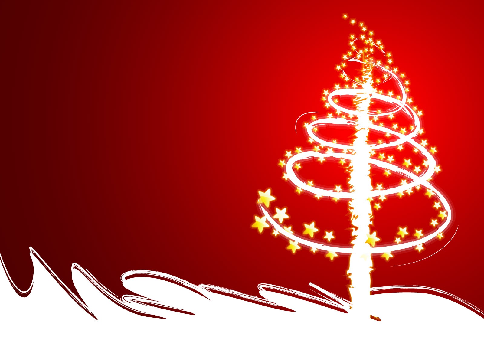 nuovo anno albero di natale rosso vettoriale