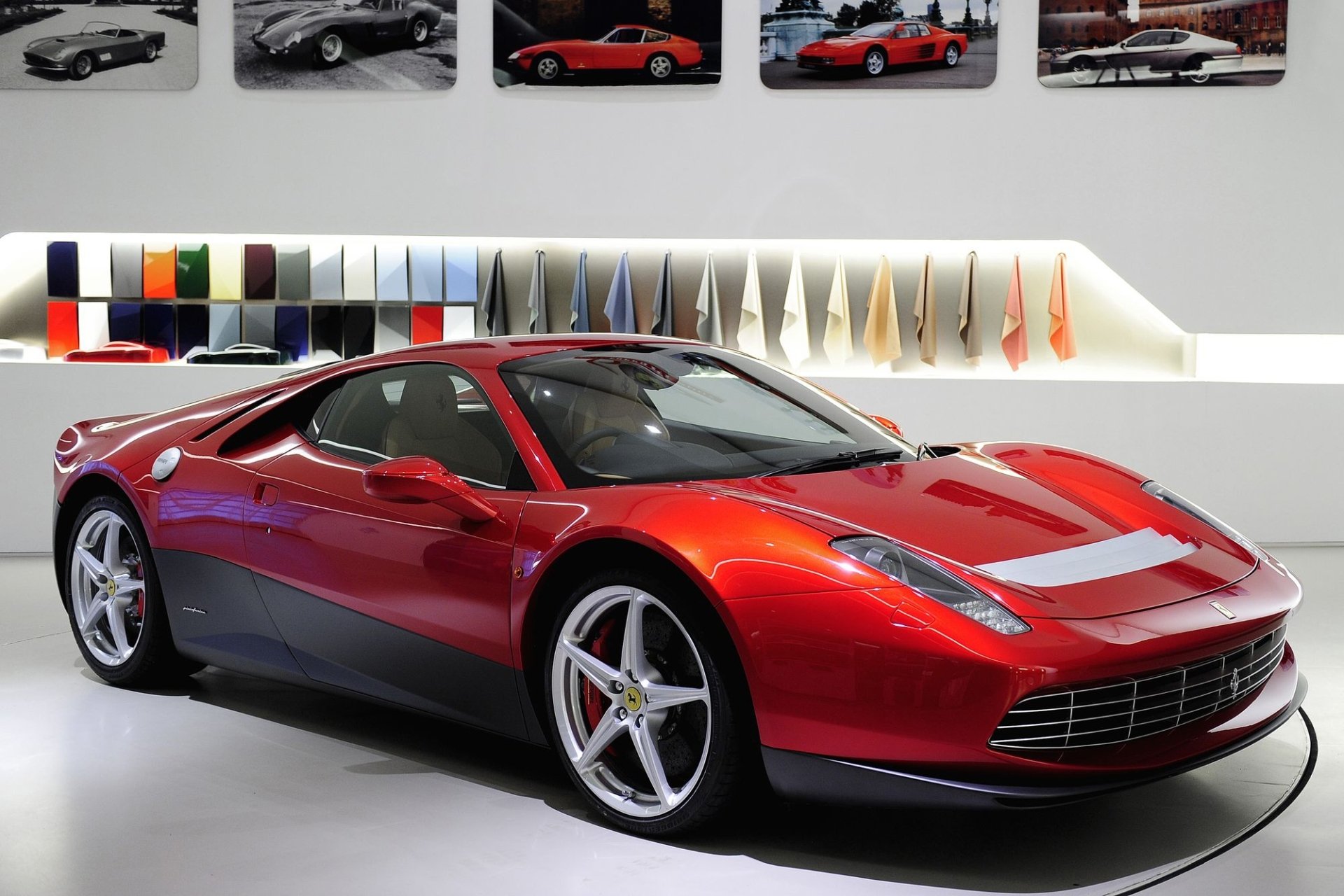 ferrari sp12 eu ferrari supercar red front special version photos background