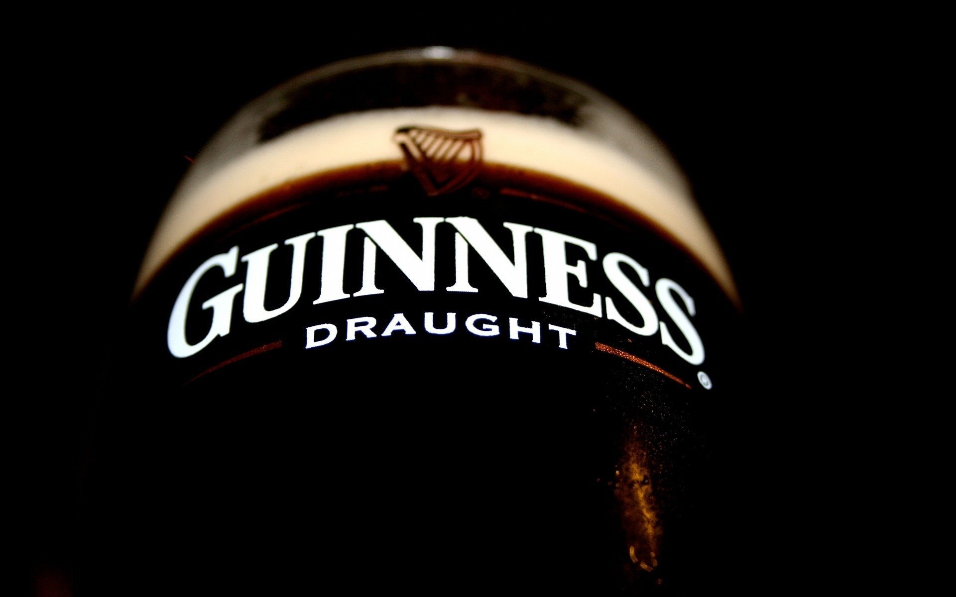 bière guinness draught foncé bière gros plan