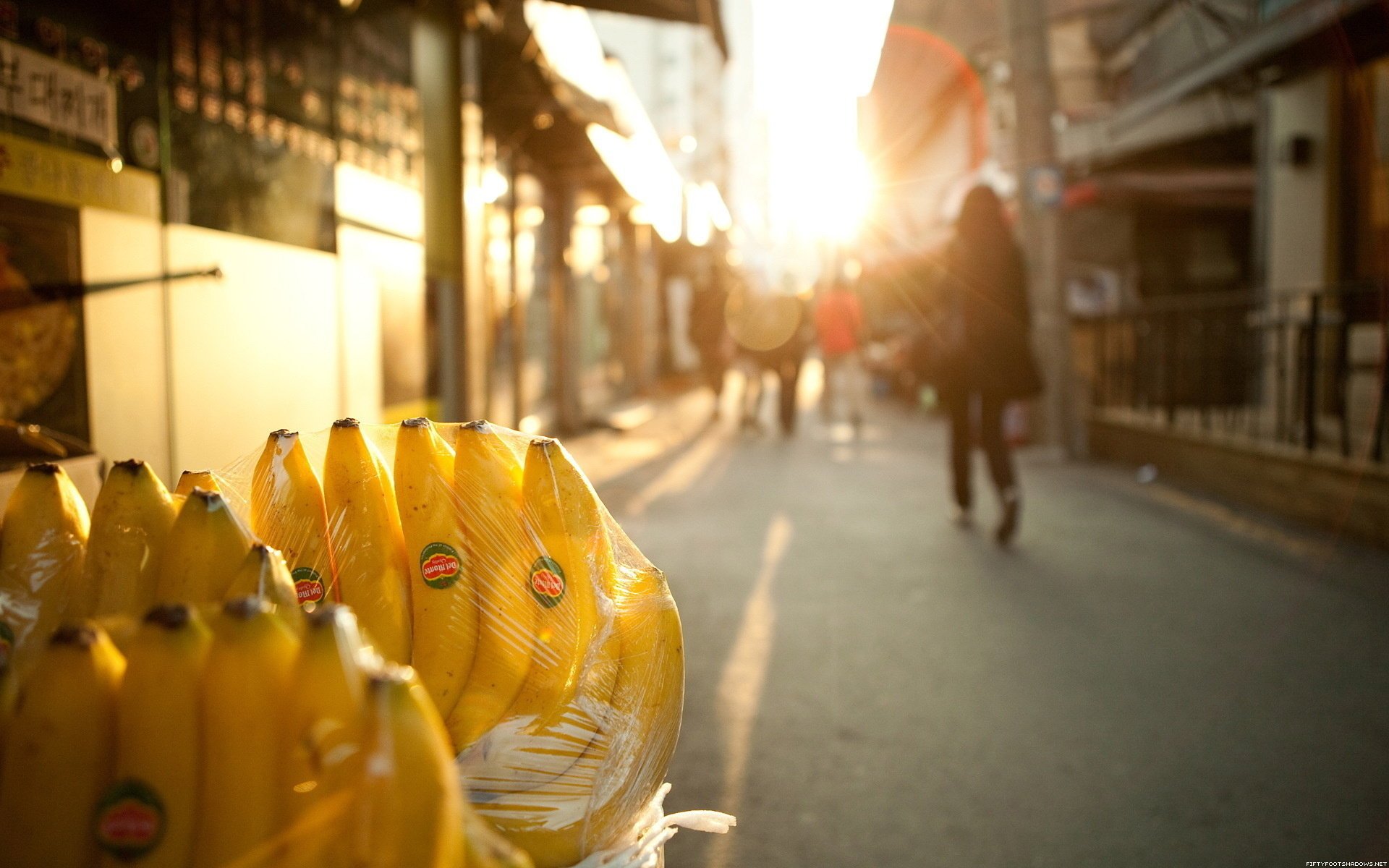 licht bananen straße