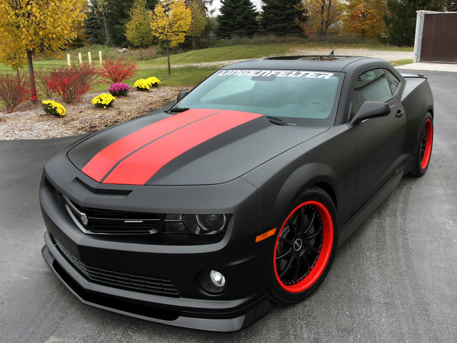 chevrolet camaro ss тюнинг деревья кусты цветы