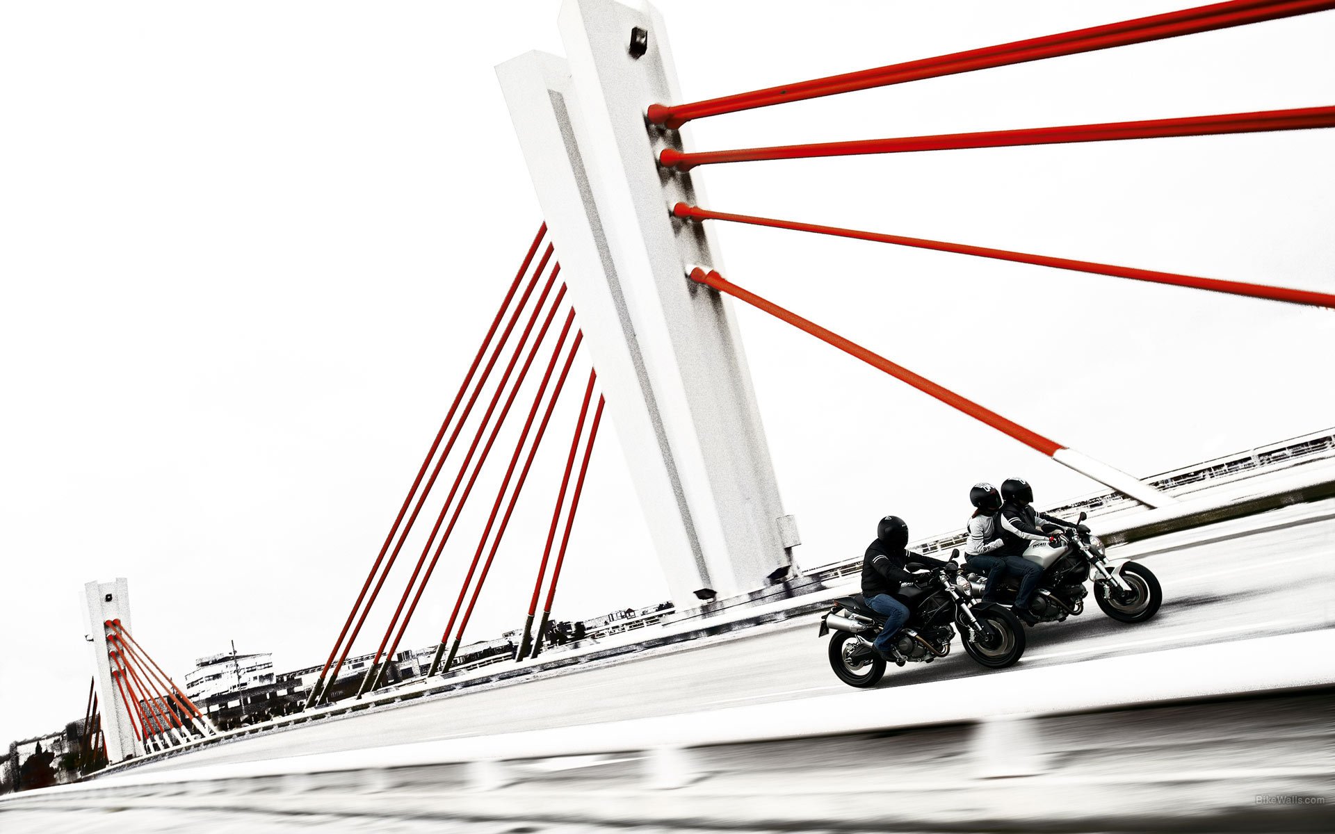 ducati bridge motorcyclist