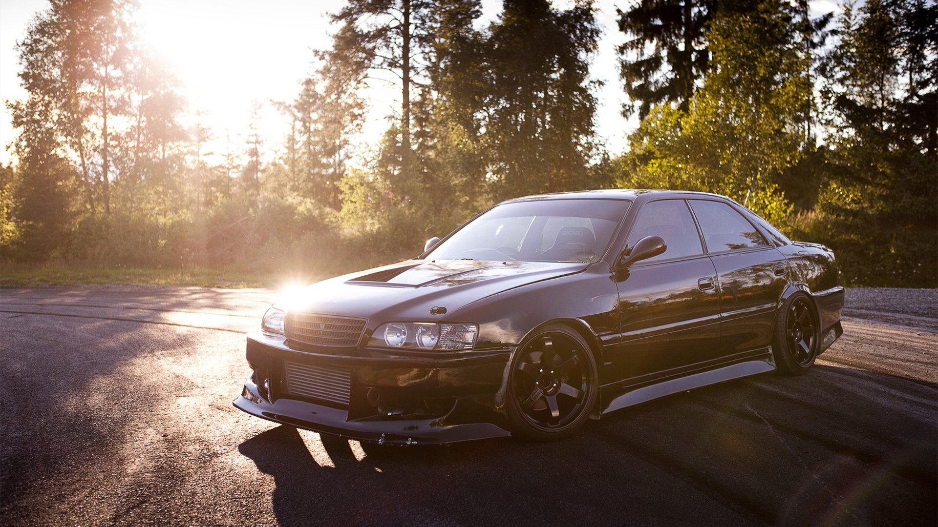 auto tapete schwarz toyota chaser jzx100 tuning jdm japan tapete schwarz toyota teaser schön auto sonne