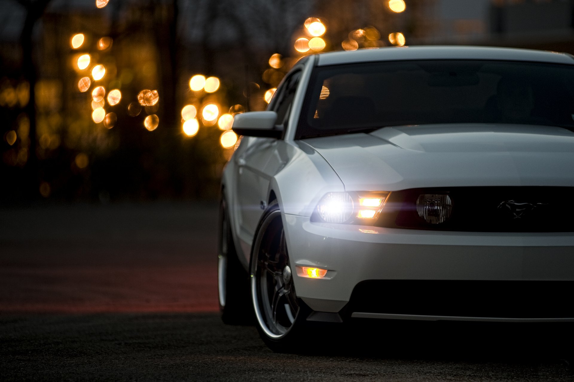 ford mustang 5.0 gt blanc muscle car avant muscle car éblouissement