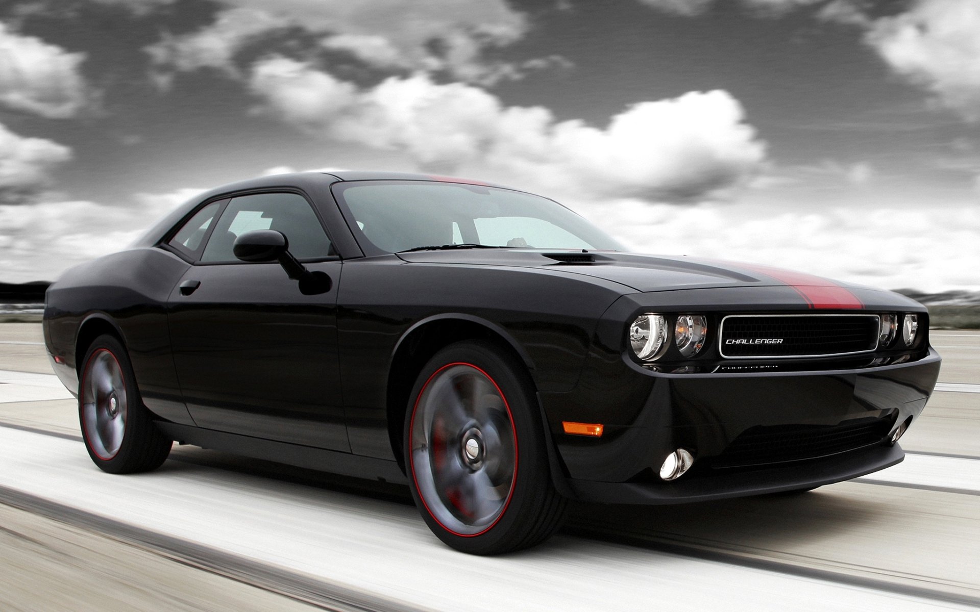 esquiver challenger rallye redline dodge challenger avant muscle car muscle car tuning ciel nuages