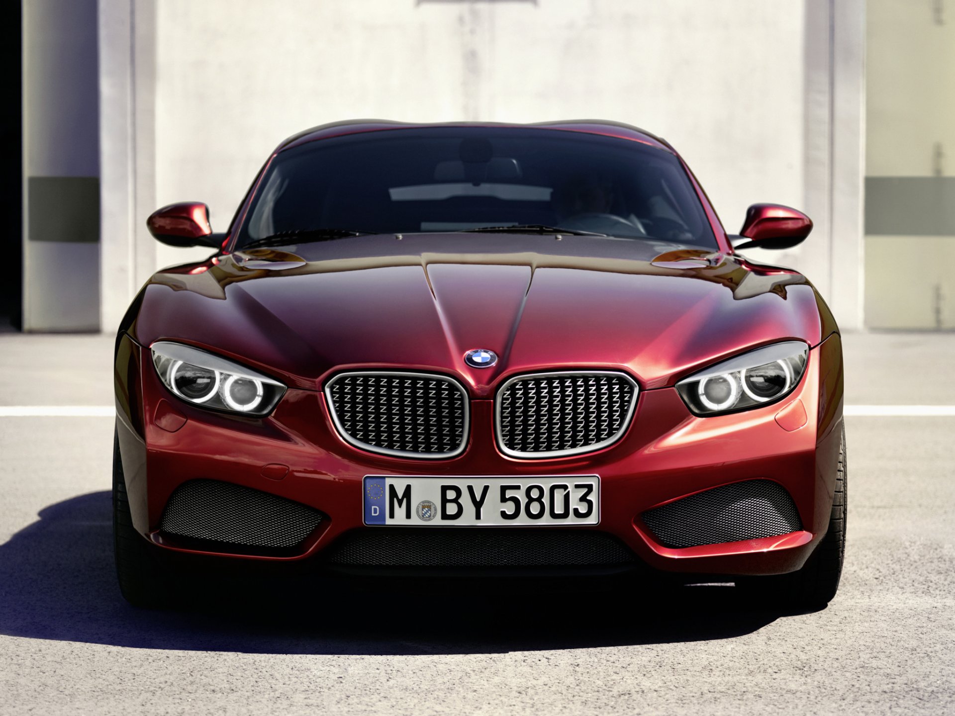 bmw z4 zagato coupe bmw zagato rot front scheinwerfer