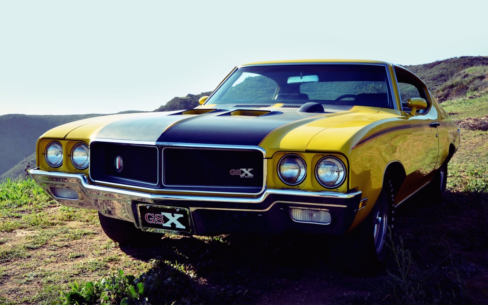 buick gsx buick muscle car muscle car front end sky