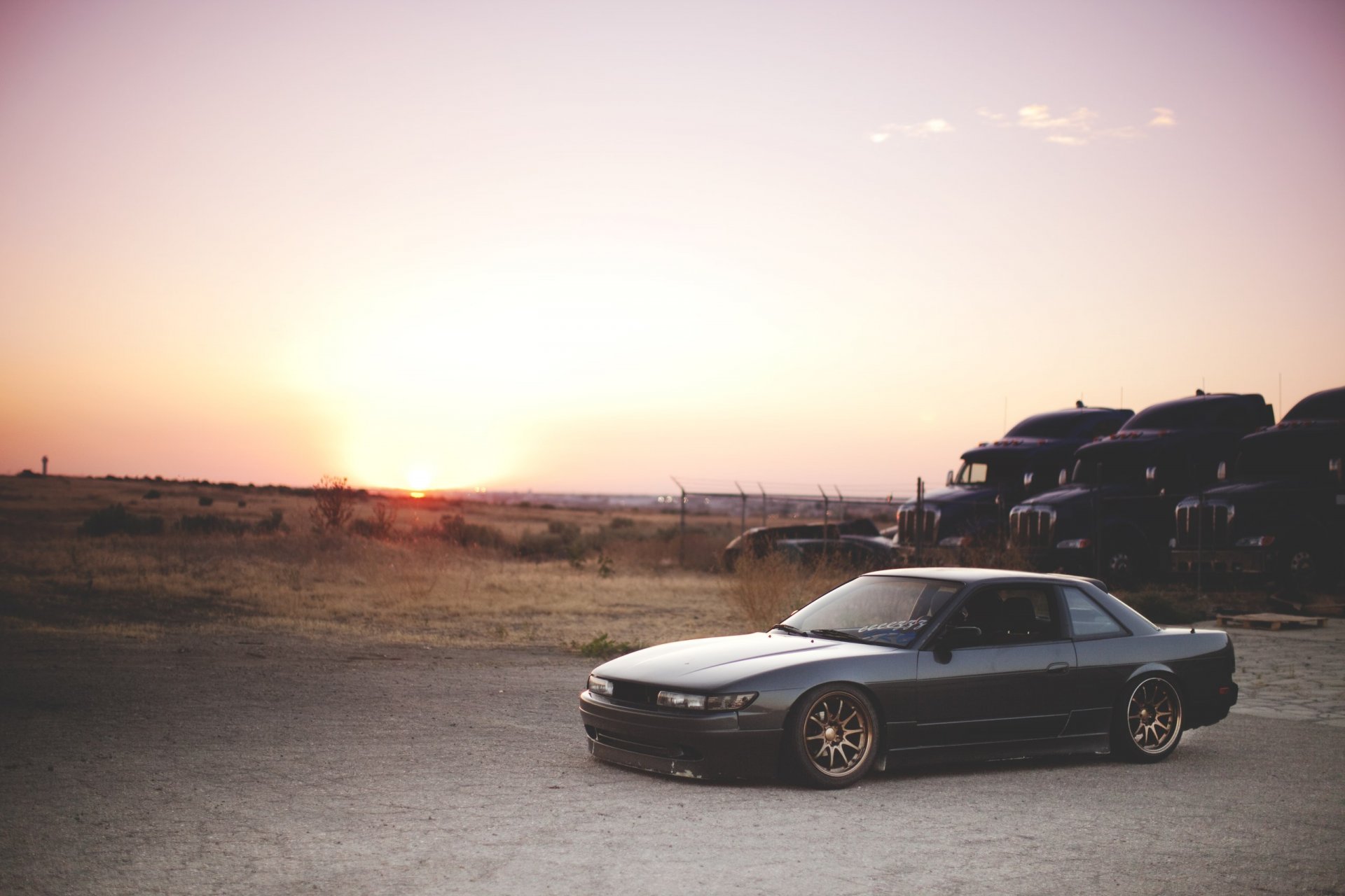 nissan silvia s13 nissan puesta de sol