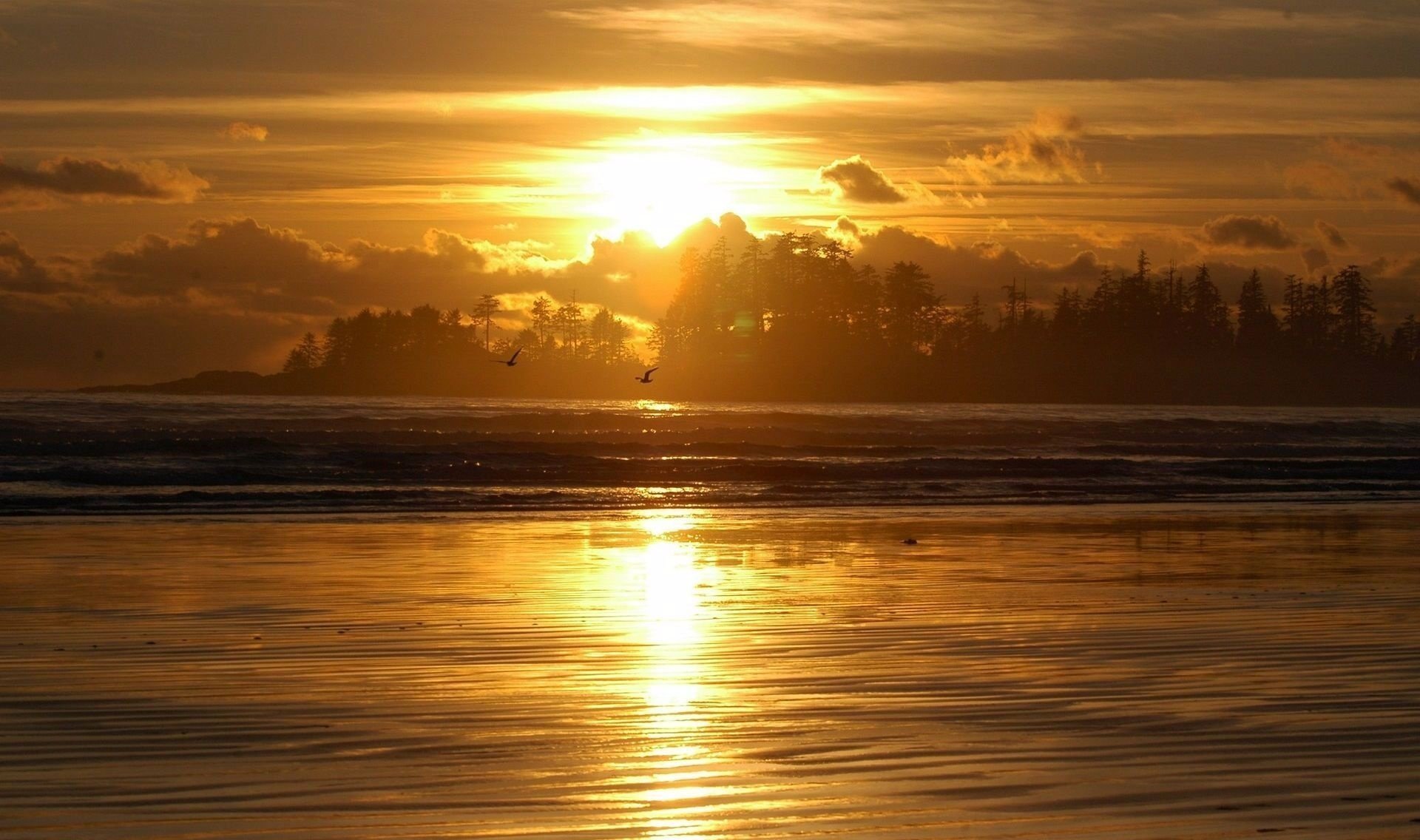 mare tramonto nuvole cielo