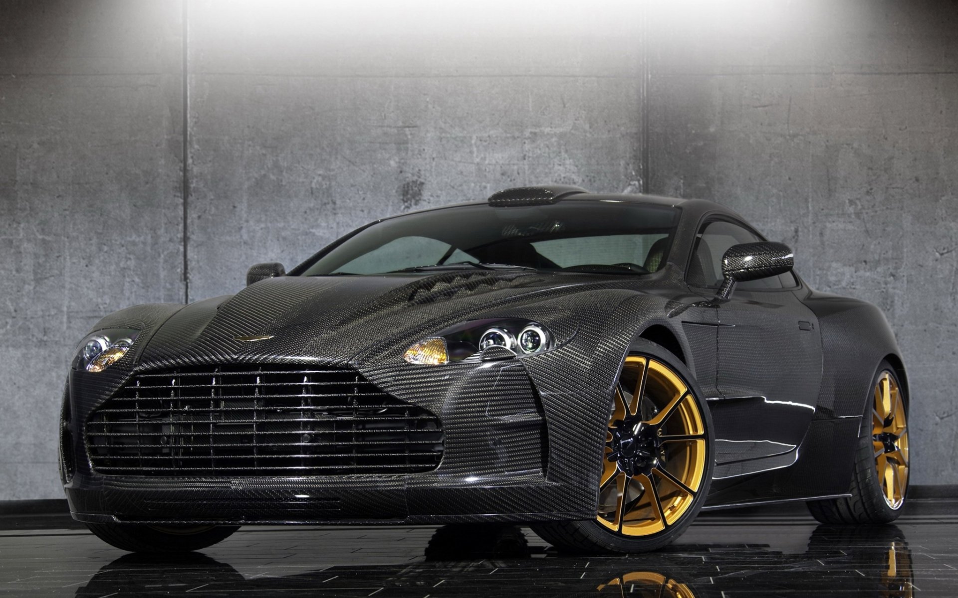 mansory cyrus aston martin db9 aston martin db9 supercar front tuning tuning.carbon reflexion hintergrund