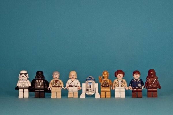 Collezione di figure lego di Star Wars