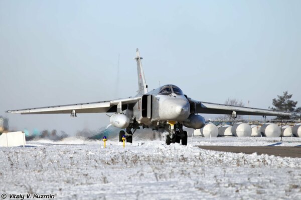 Bombardero de primera línea en la pista