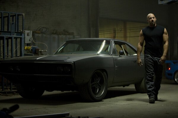 Una foto del film Fast and Furious con Vin Diesel