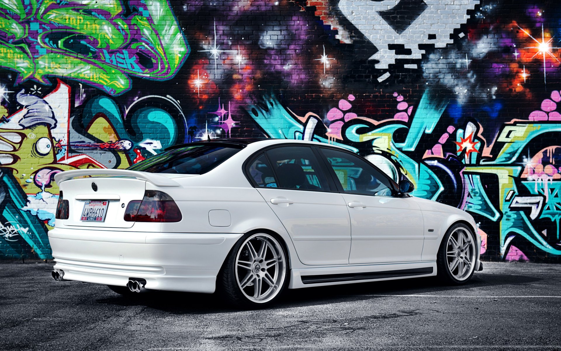 bmw samochód tuning bmw graffiti sedan seria 3