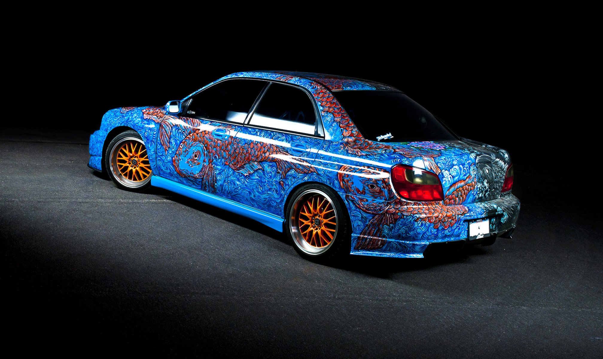 ubaru wrx sti subaru airbrush fische