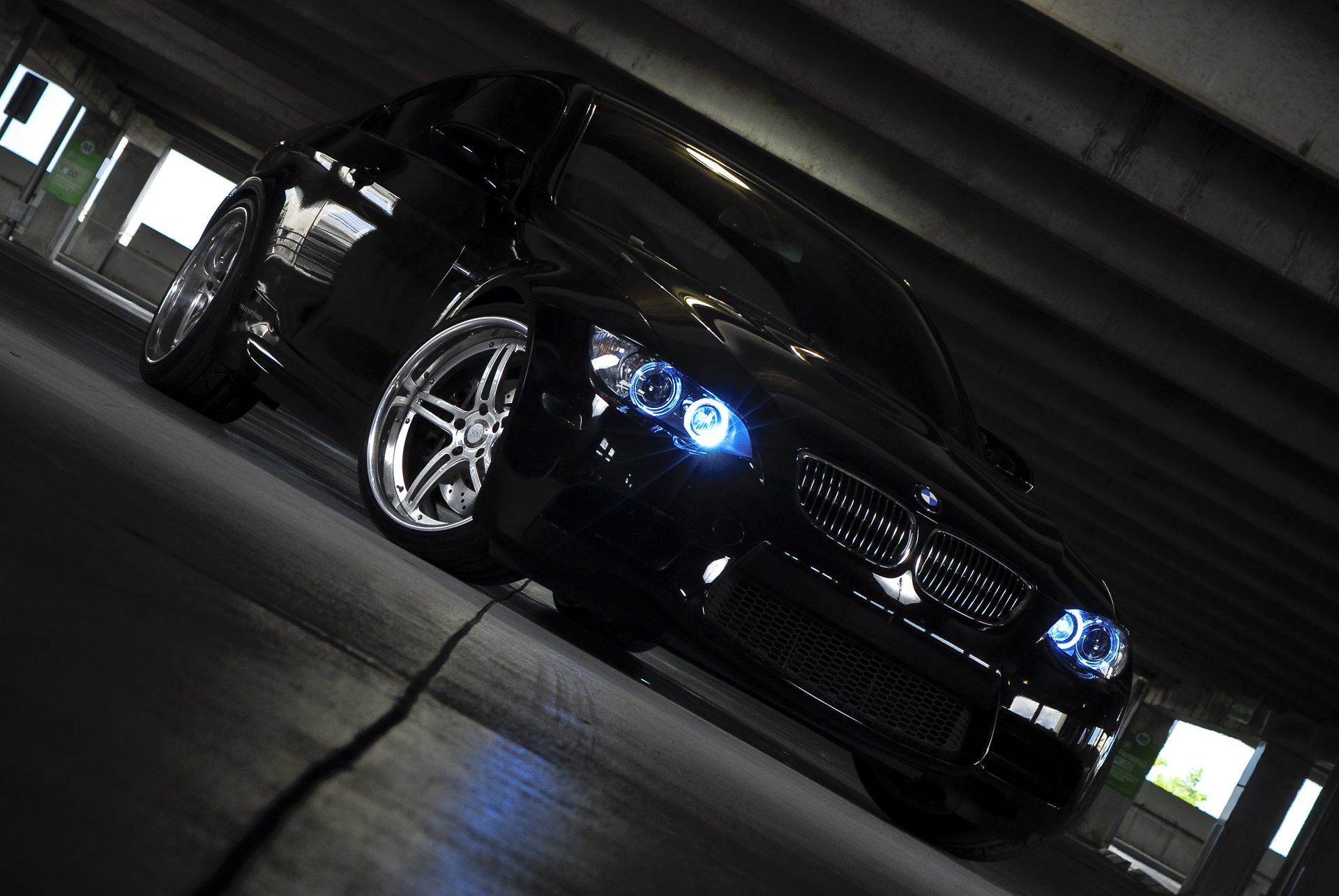 bmw m3 e92 noir bmw parking phares