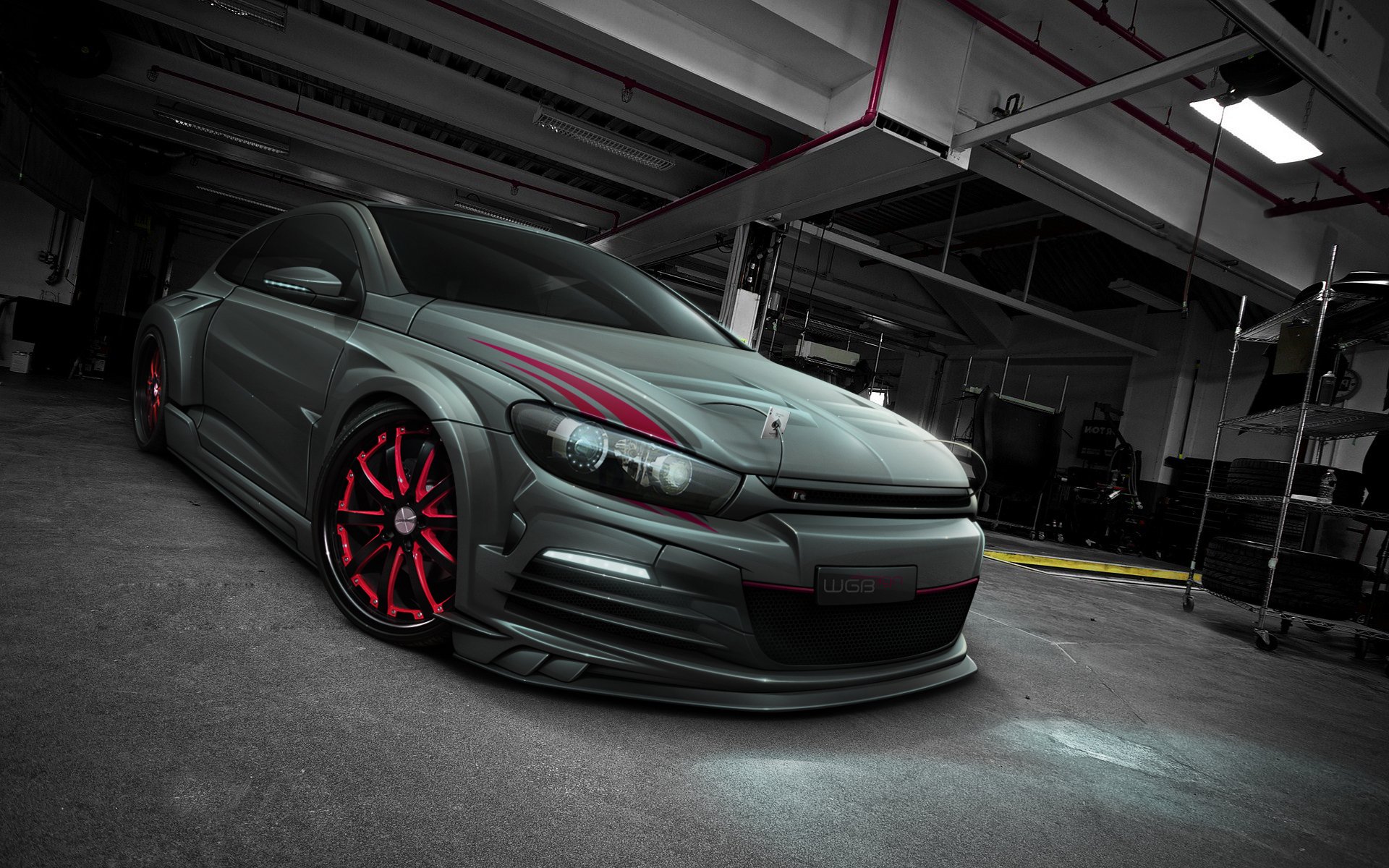 volkswagen scirocco tuning photoshop