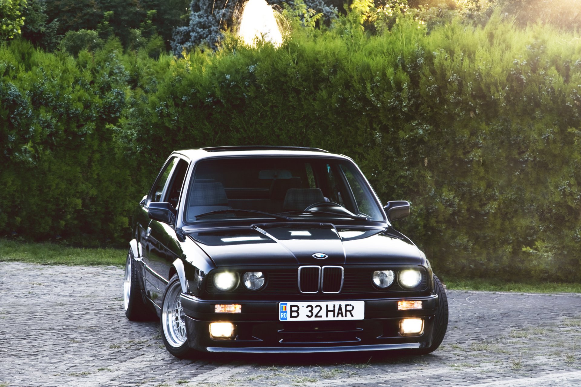 bmw serie 3 coupé e30 nero bmw cespugli