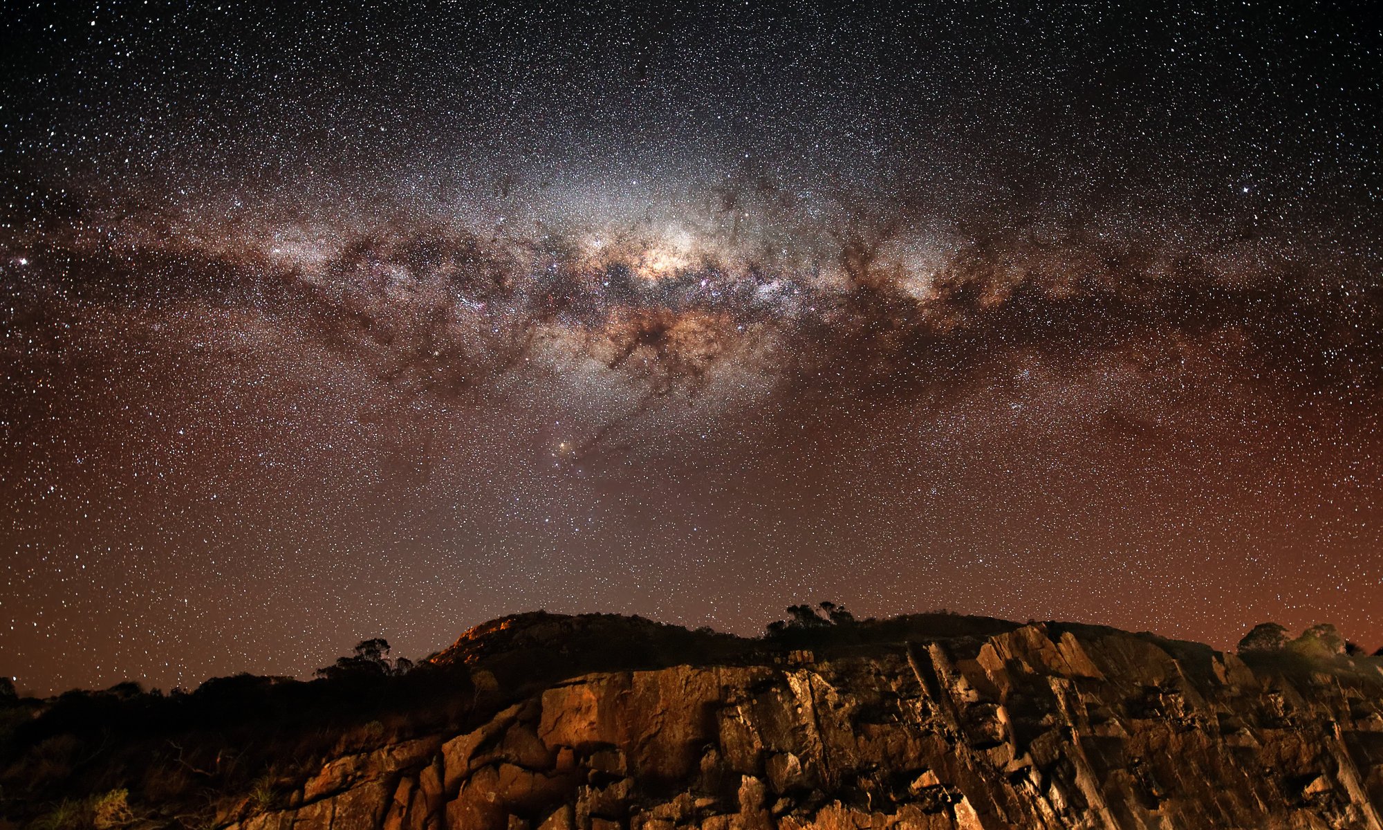 vía láctea rocas estrellas stars galaxia vía láctea galaxy