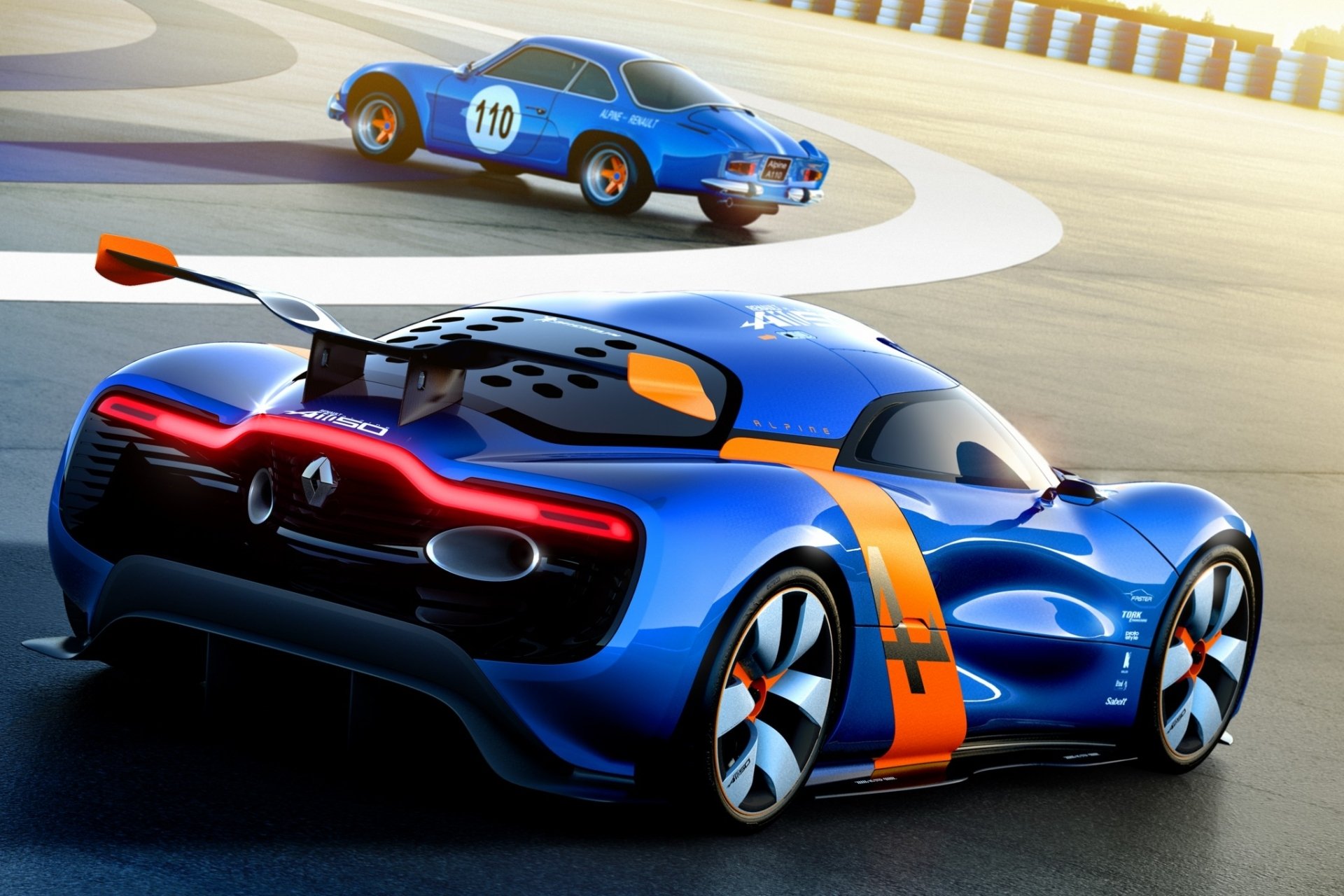 renault alpine a110-50 concept renault alpine concept widok z tyłu tor wyścigowy