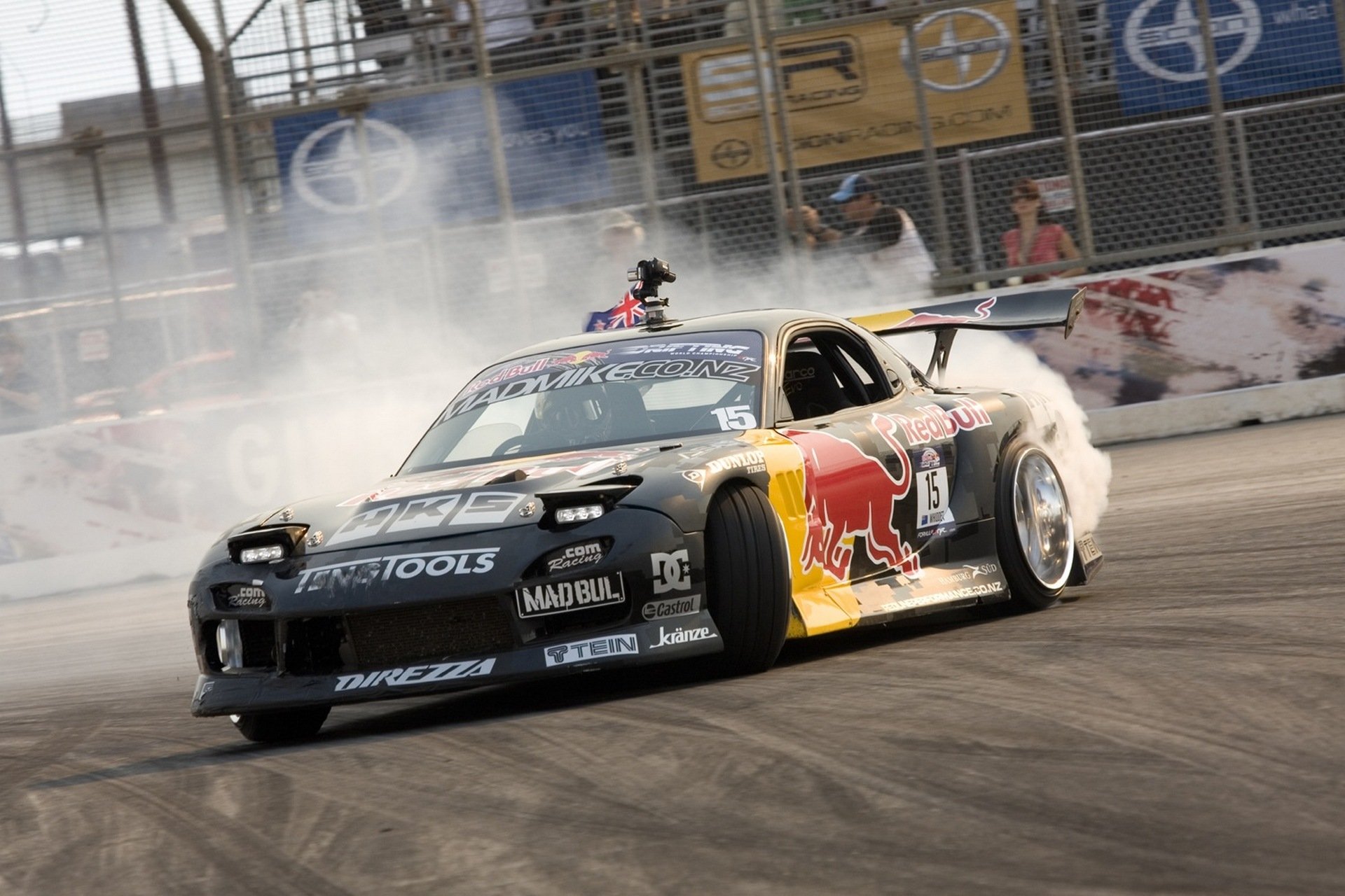 car drift wallpaper mazda rx7 mad mike redbull wallpaper mazda skid drift redbull tuning auto