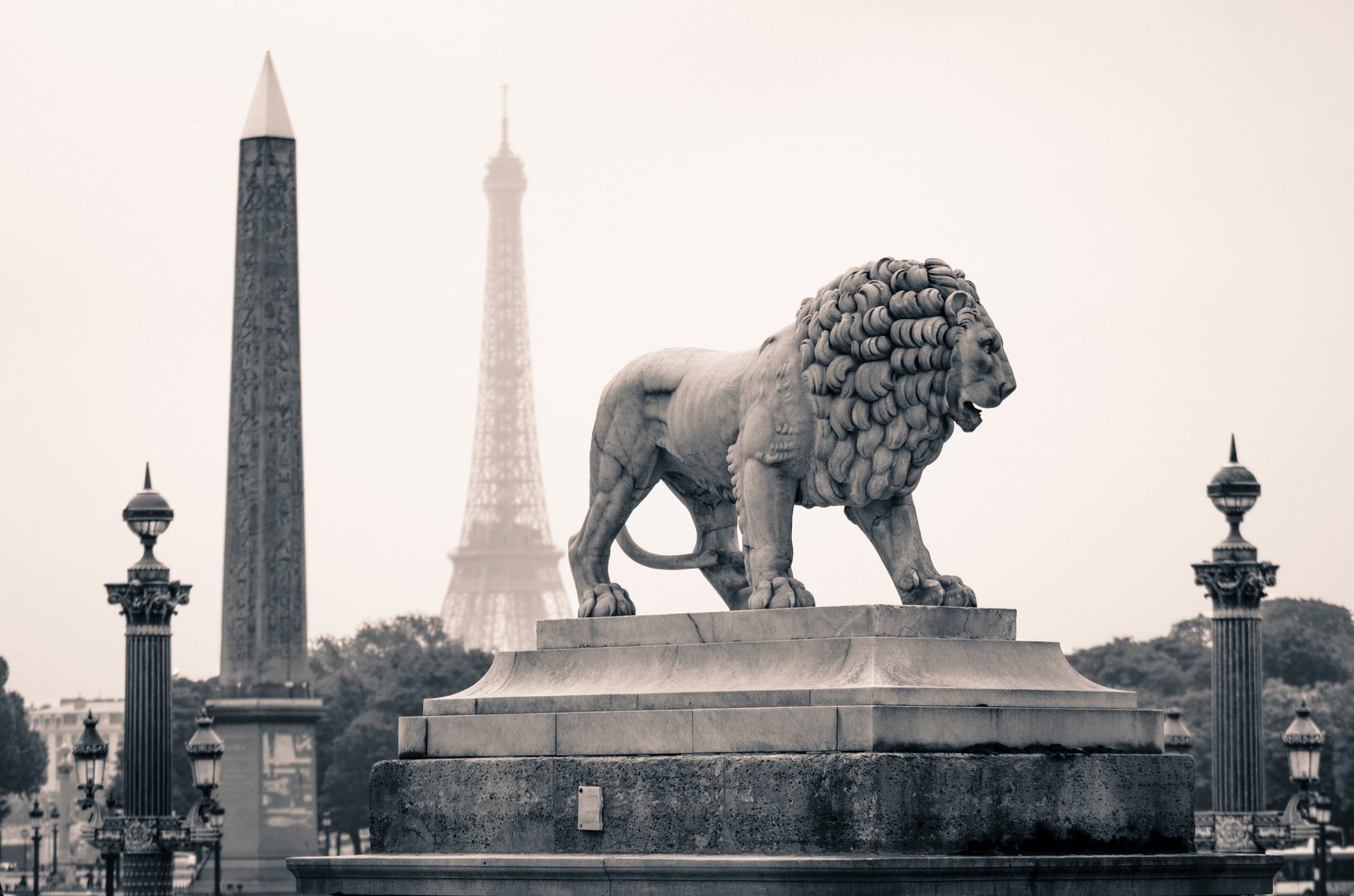 monumentos francia ciudad parís león estatua