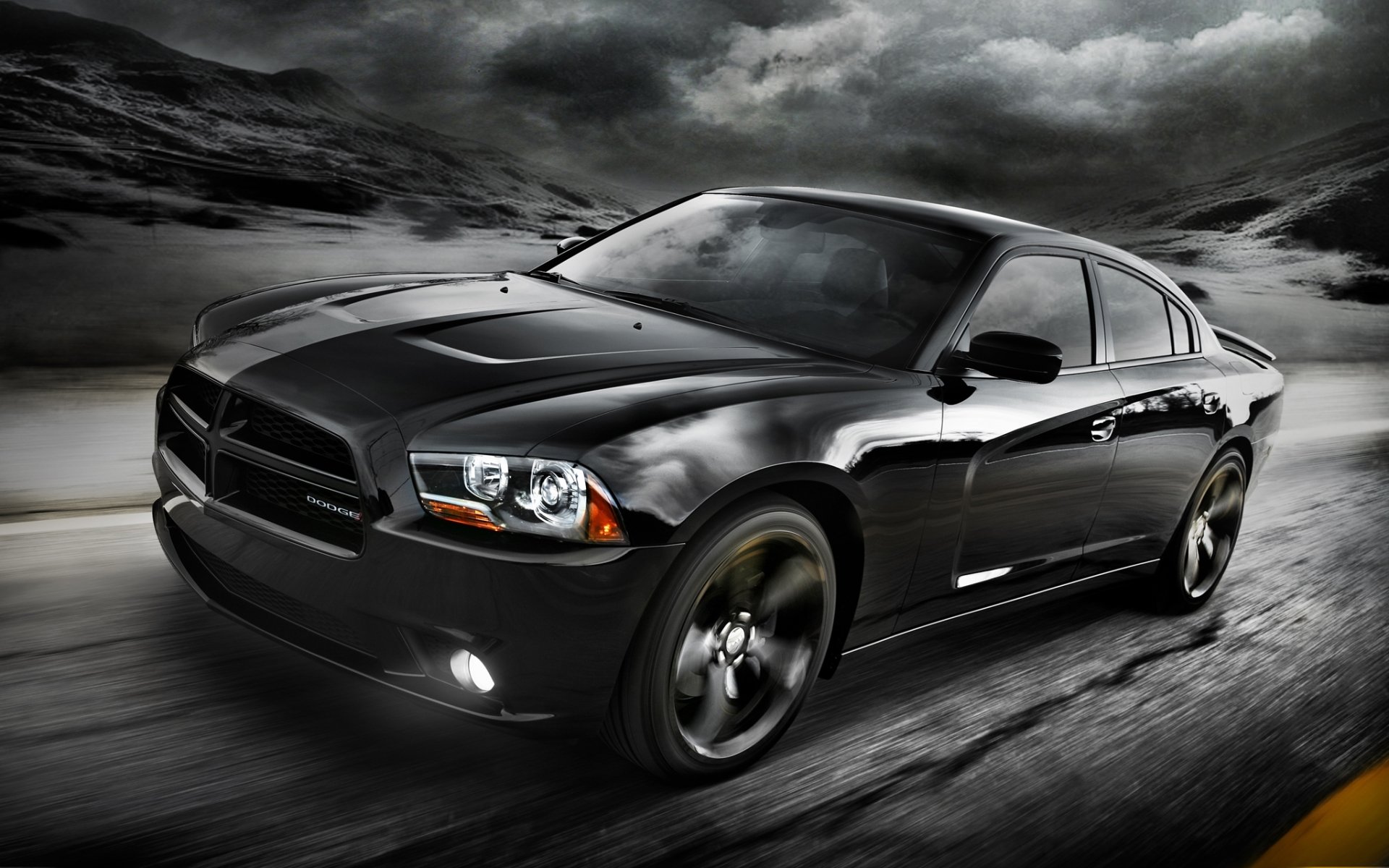 dodge charger blacktop 2012 dodge charger blacktop front end spec version road clouds sky