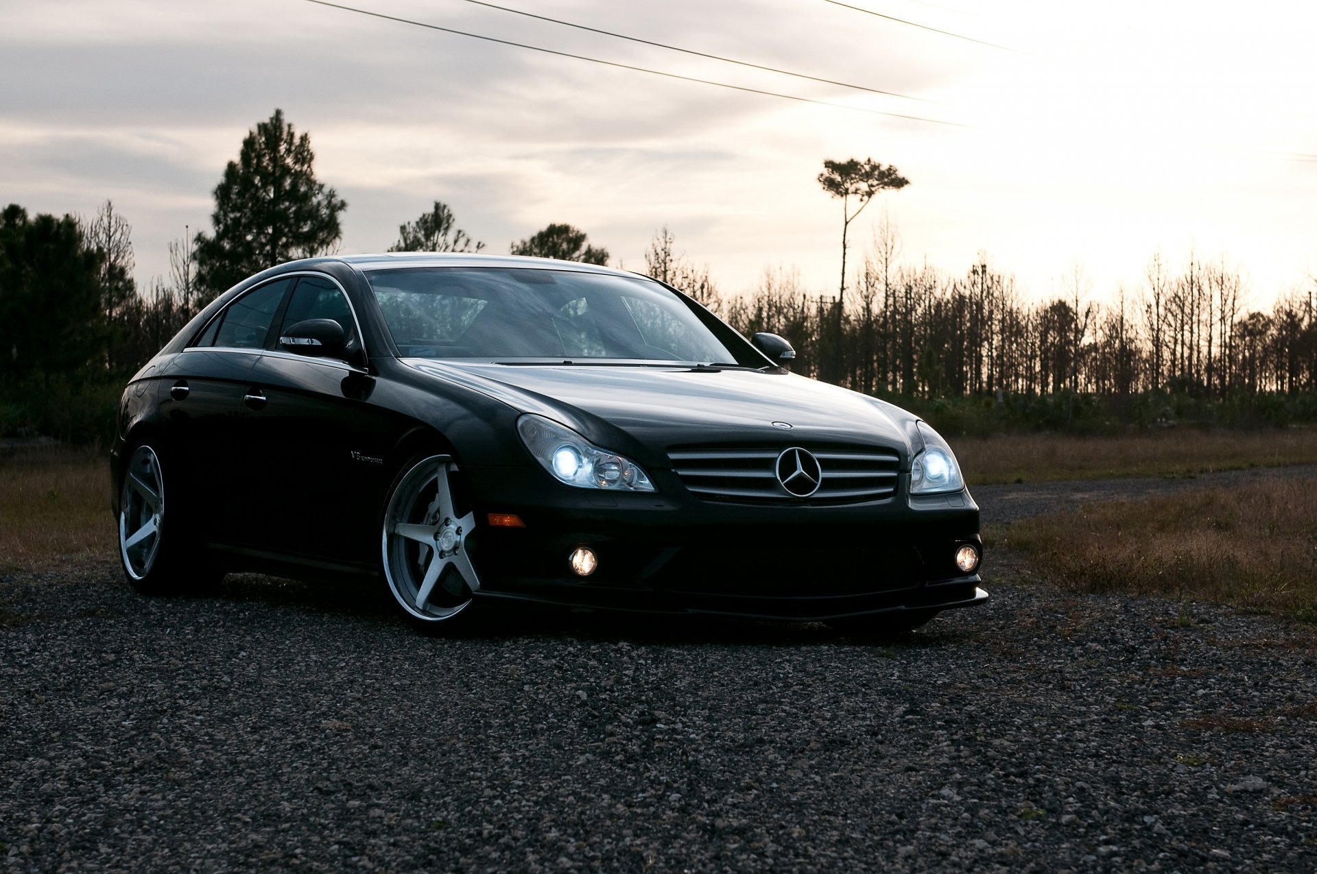 auto cars mercedes cls mercedes cls blac auto wallpaper wall-mounted cars nature