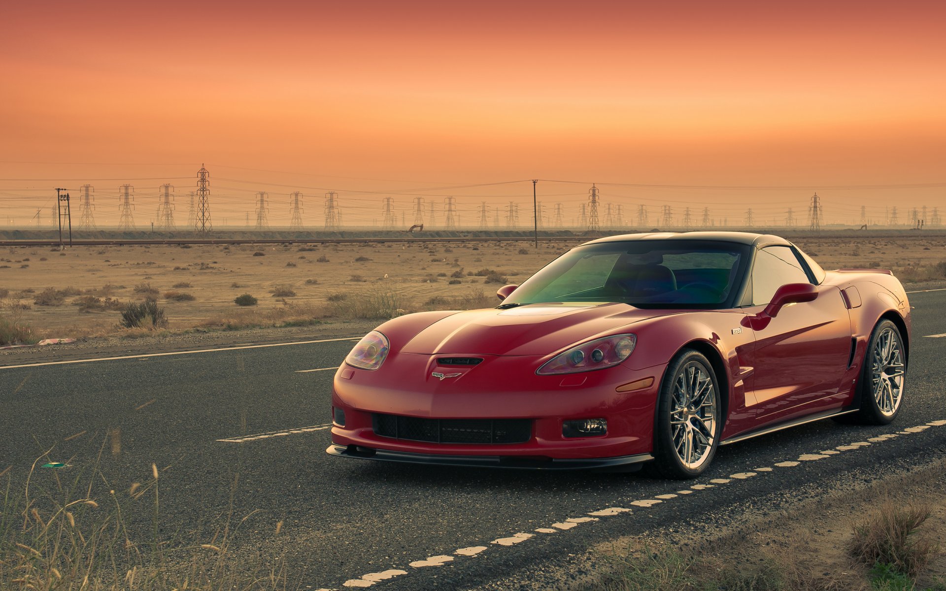 chevrolet corvette zr1 chevrolet corvette strada tramonto