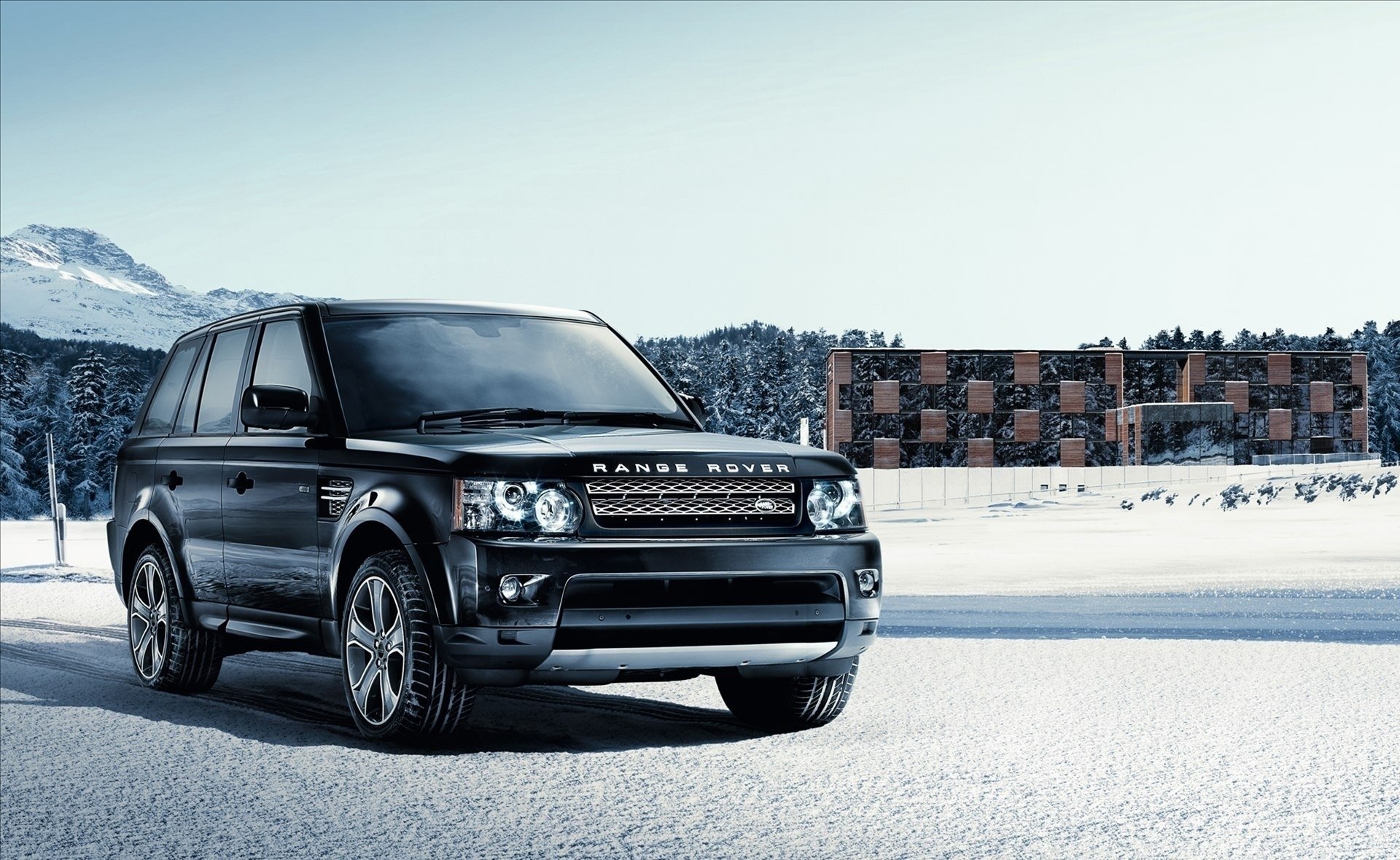 hiver neige range rover land rover