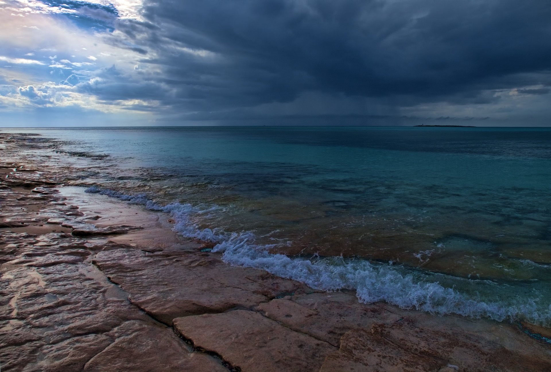 meer wolken horizont natur wolken