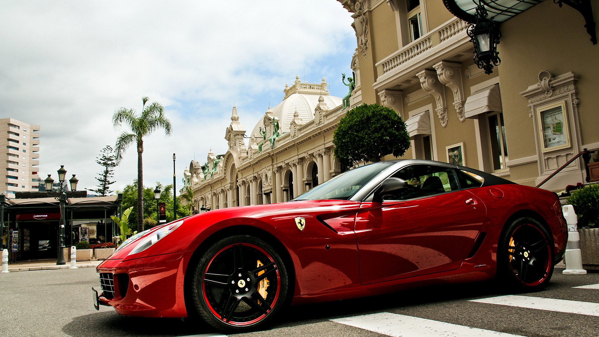 ferrari 599 gto ferrari budynek fototapeta